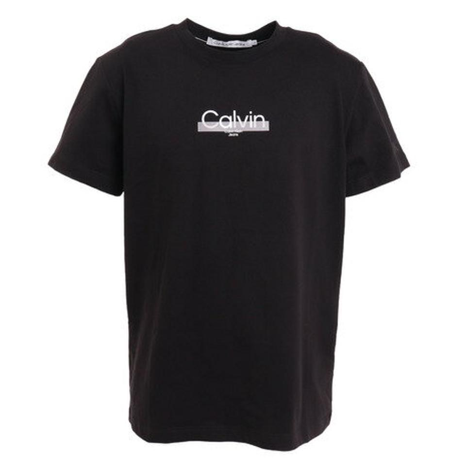 CALVINKLEIN JEANS （CALVINKLEIN JEANS ） A-SS REG CLVN TAPE Tシャツ J30J320570-BEH （メンズ）