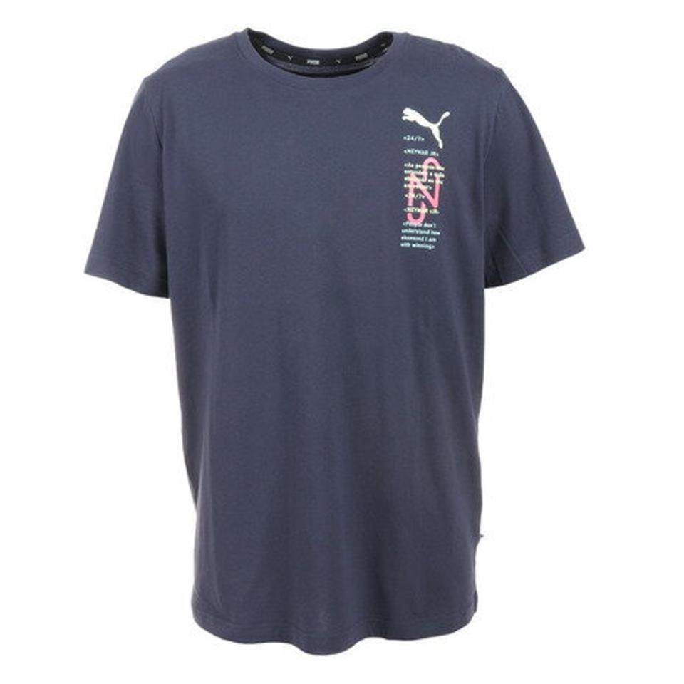 【6/5 24h限定 エントリー＆対象4店舗買い回りで最大P10倍！】プーマ（PUMA）（メンズ）サッカーウェア NJR ネイマール 27/7 グラフィック 半袖Tシャツ 60581409