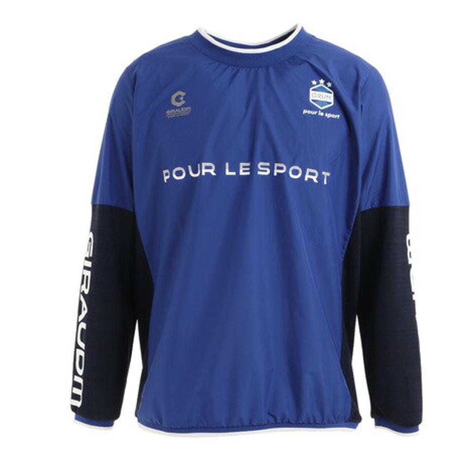 【10%OFFクーポン! 23日迄】ジローム(GIRAUDM)(メンズ)サッカー ウェア メンズ ハイブリットピステトップシャツ 741GM1ES5503 BLU