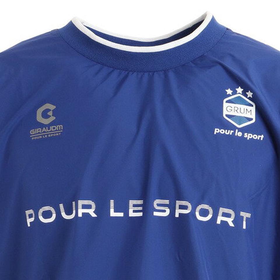 【10%OFFクーポン! 23日迄】ジローム(GIRAUDM)(メンズ)サッカー ウェア メンズ ハイブリットピステトップシャツ 741GM1ES5503 BLU