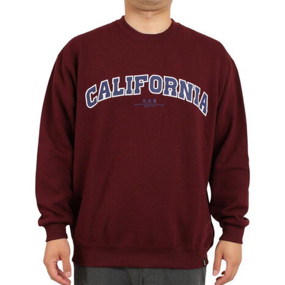 エスエーエス(SAS) 裏起毛ヘビースウェット CAL SAS2217201-39:WINE (メンズ)