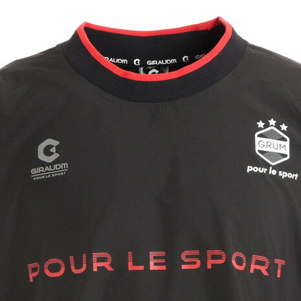 【10%OFFクーポン! 23日迄】ジローム(GIRAUDM)(メンズ)サッカー ウェア メンズ ハイブリットピステトップシャツ 741GM1ES5503 BLK