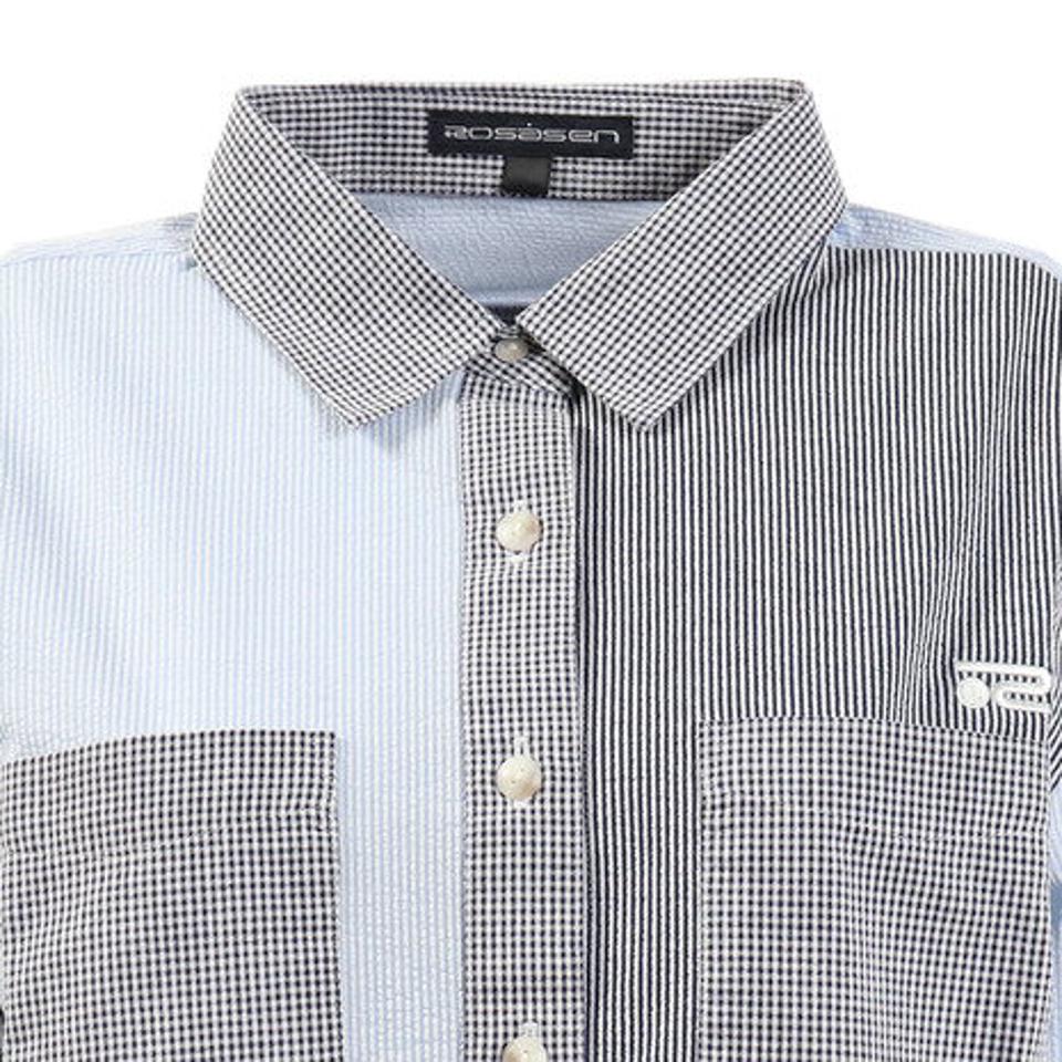 ROSASEN ゴルフウェア シャツ レディース 36Gピケ サッカークレイジー長袖シャツ 045-22211-098 (レディース)