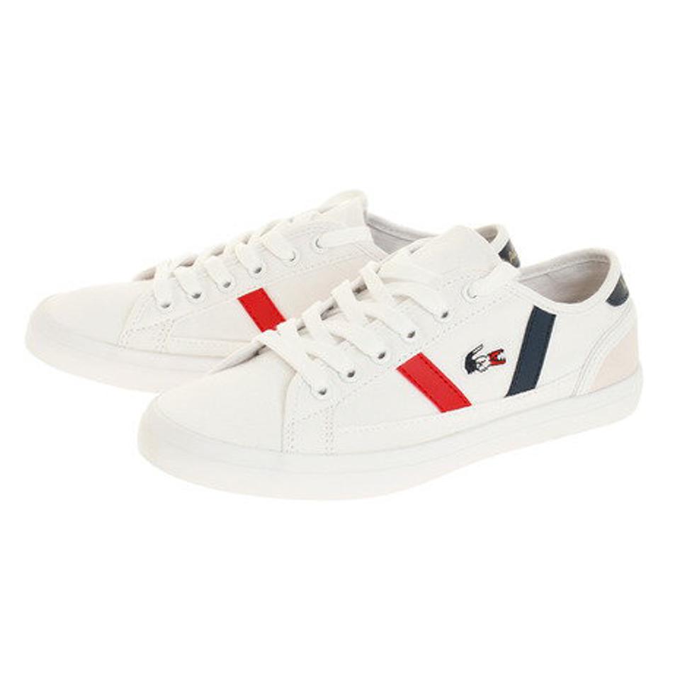 ラコステ（LACOSTE） カジュアルシューズ SIDELINE TRI 2 CFA046M-407 ホワイト 白 通学 学生 （レディース）