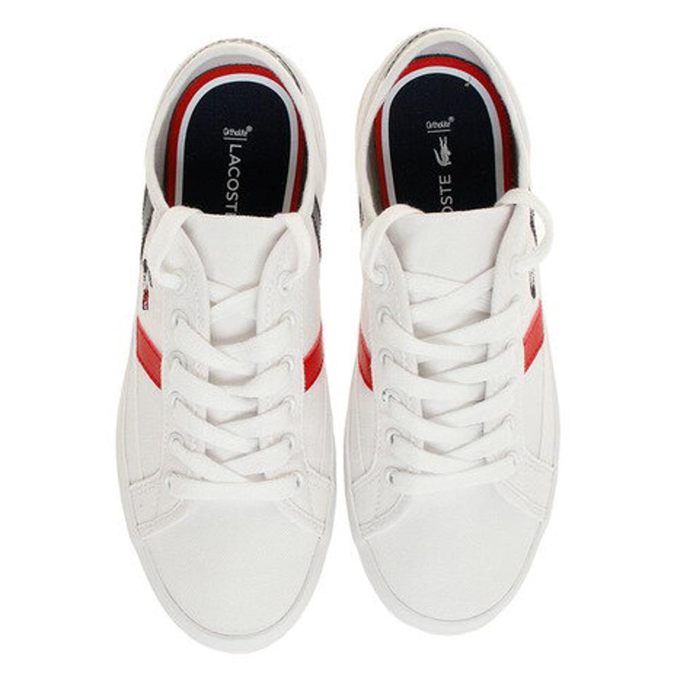 ラコステ（LACOSTE） カジュアルシューズ SIDELINE TRI 2 CFA046M-407 ホワイト 白 通学 学生 （レディース）