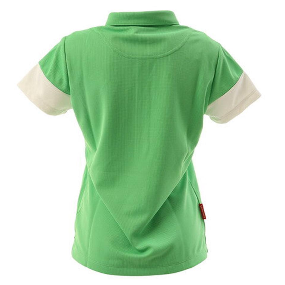 ルコック スポルティフ(Lecoq Sportif)(レディース)ゴルフウェア 木陰ワッフル半袖シャツ QGWNJA06-GR00