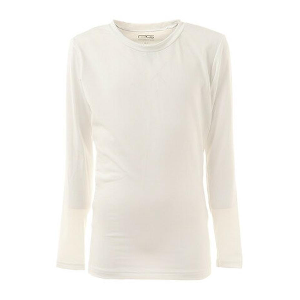 パフォーマンスギア(PG)(キッズ)サッカー ジュニア インナー ストレッチ 丸首 長袖 シャツ 742PG9ES4534 白