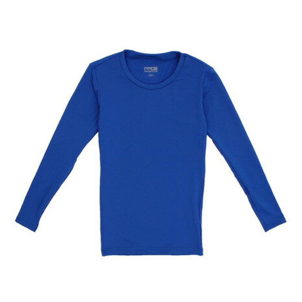 パフォーマンスギア(PG)(キッズ)サッカー ジュニア インナー ストレッチ 丸首 長袖 シャツ 742PG9ES4534 青