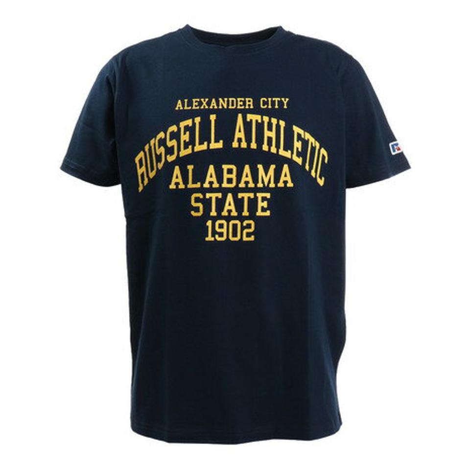 ラッセル（RUSSELL） BD カレッジ 半袖Tシャツ RBM21S0020 NVY （メンズ）