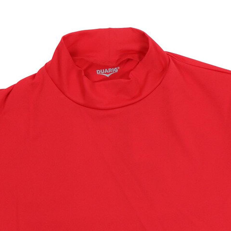 デュアリグ(DUARIG) サッカー ウェア メンズ ストレッチハイネックシャツインナーシャツ 741D7ES3037 RED インナーアンダーシャツ (メンズ)