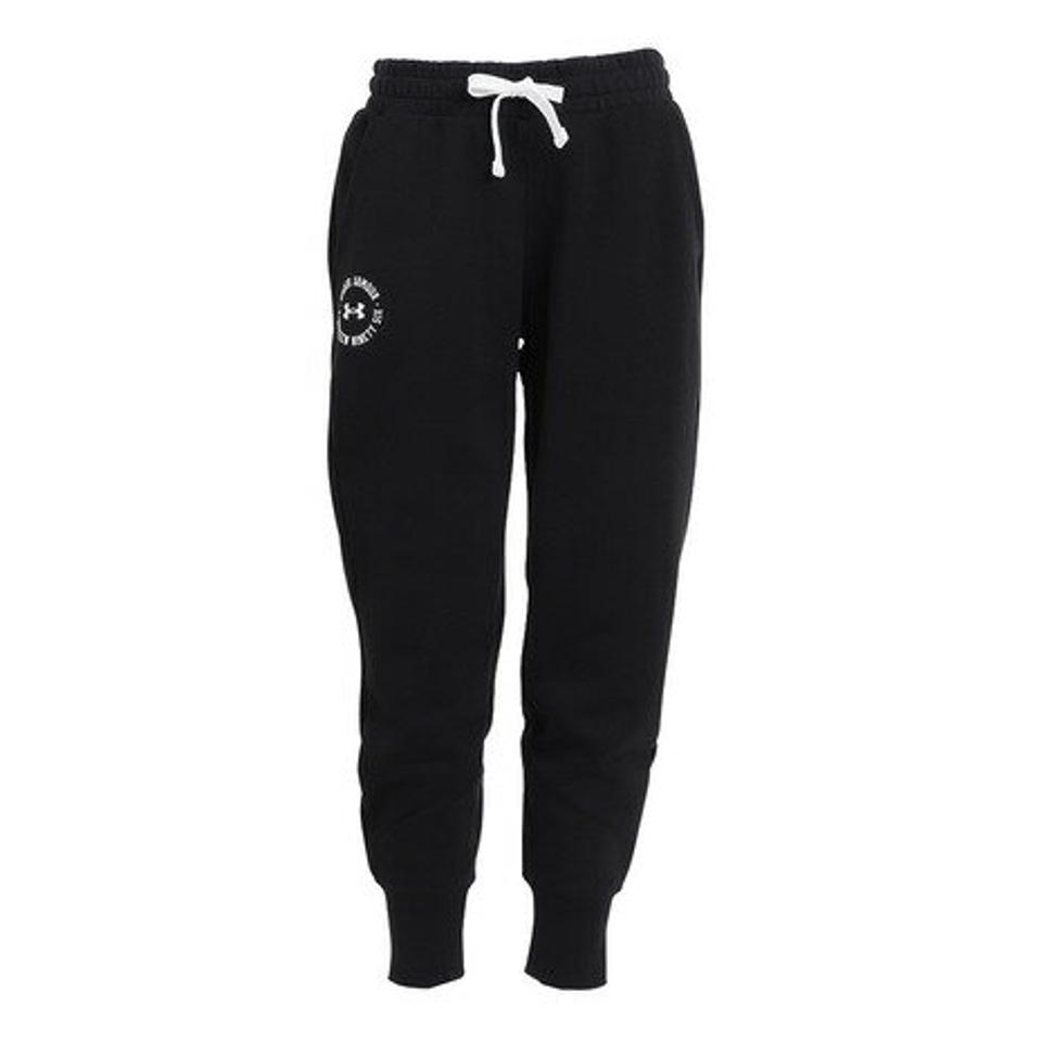 アンダーアーマー（UNDER ARMOUR）（レディース）ライバルフリース クレスト ジョガーパンツ 1373025 001