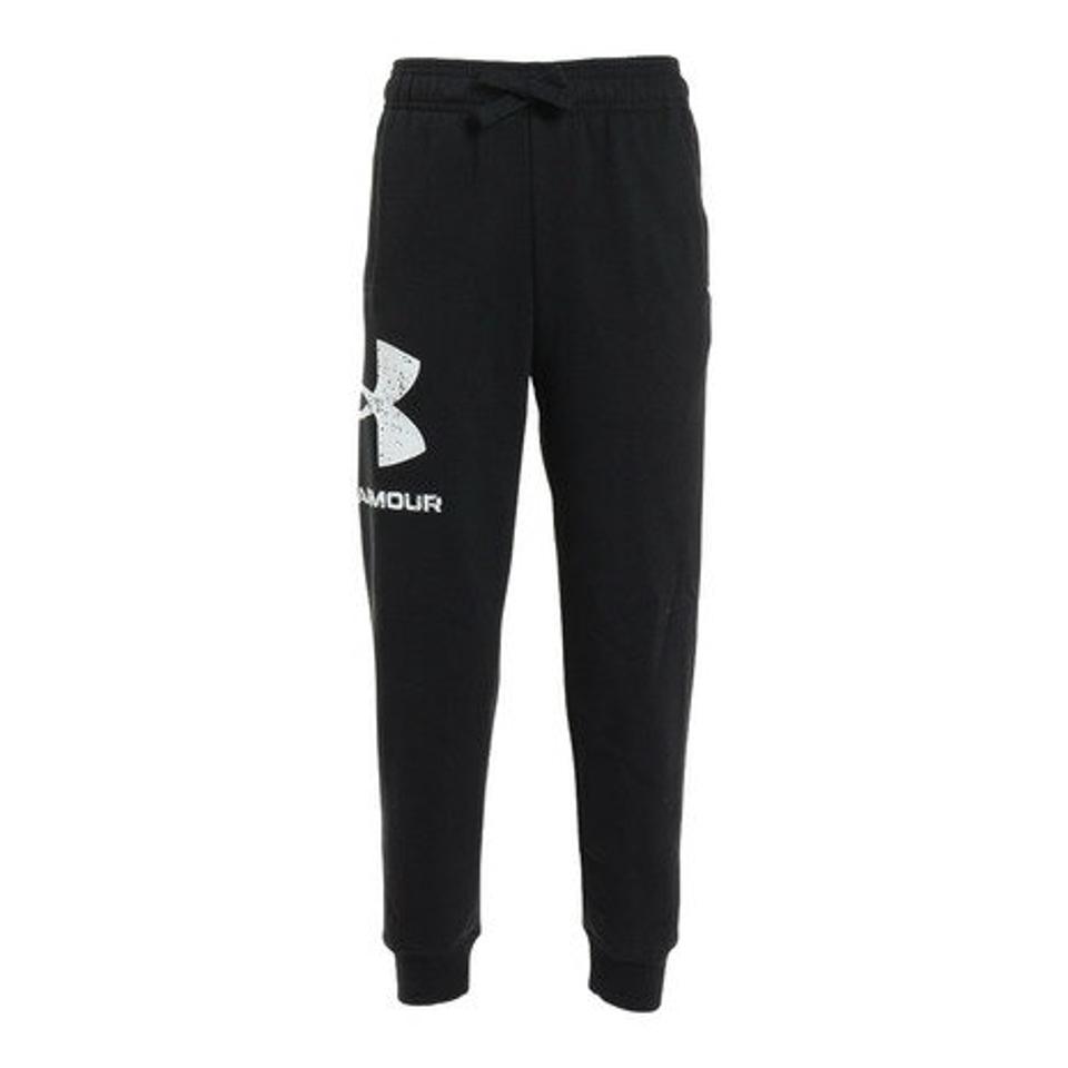 【10/25 24h限定 エントリー＆対象3店舗買い回りで最大P10倍！】アンダーアーマー（UNDER ARMOUR）（キッズ）ライバルフリース ビッグ ロゴフィル ジョガーパンツ 1373557 001