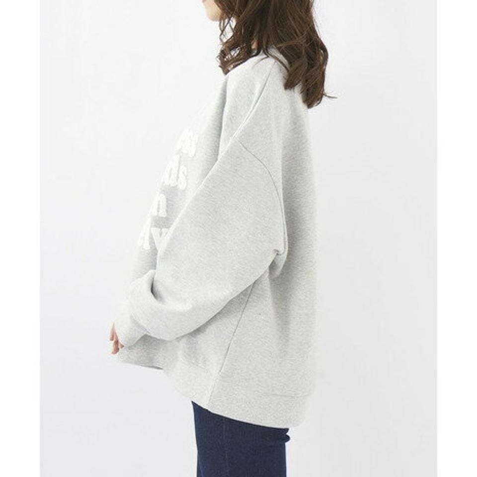 ラスティ（RUSTY） プリント ロゴ 発熱クルースウェット 吸湿発熱 保温 952004GRY （レディース）