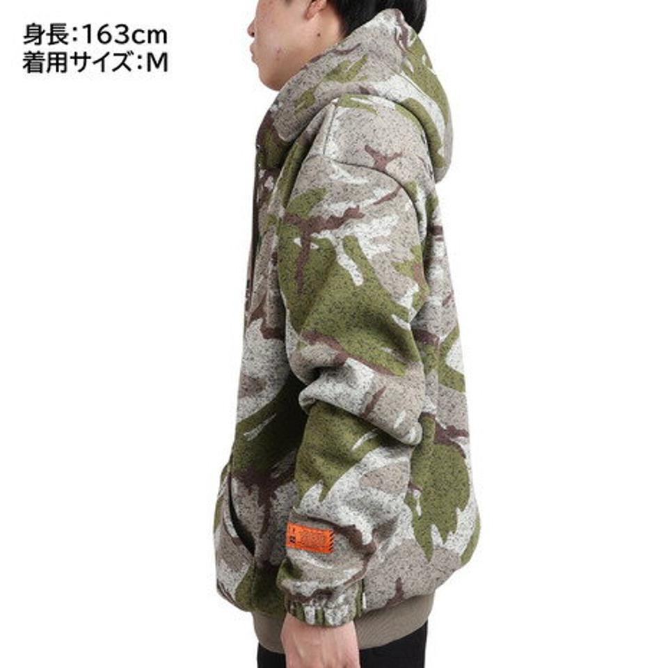 【10%OFFクーポン対象！2/1まで】ラスティ（RUSTY）（メンズ）ロゴカブリ フリースパーカー 932005BEG