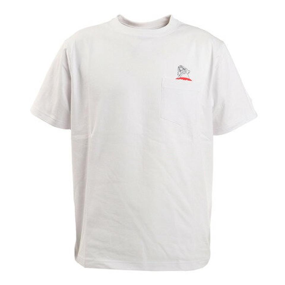 スライド(SLYDE)(メンズ)Tシャツ メンズ 半袖 TAKEUCHI ATSUSHI GO SURF sl2021ss011-b-WHT カットソー