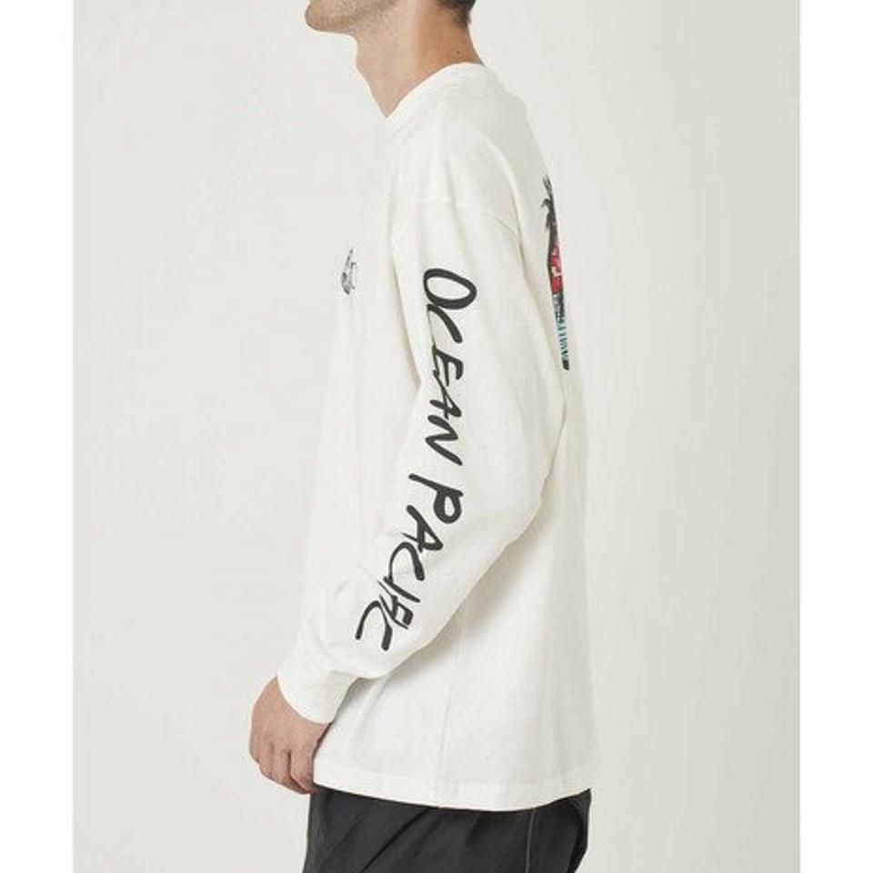 オーシャンパシフィック(Ocean Pacific)(メンズ)バックプリント 長袖Tシャツ 532079WHT
