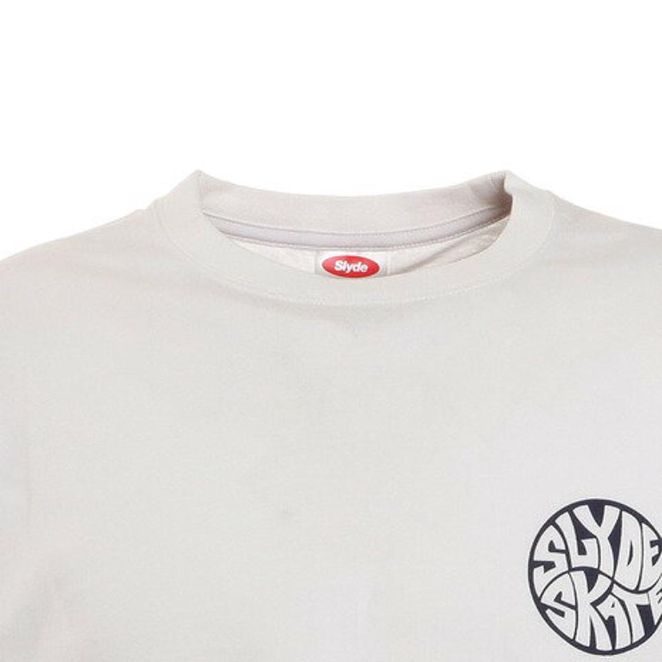 スライド(SLYDE)(メンズ)Tシャツ メンズ 半袖 CIRCLE ロゴ sl2021ss002-WH/NV カットソー