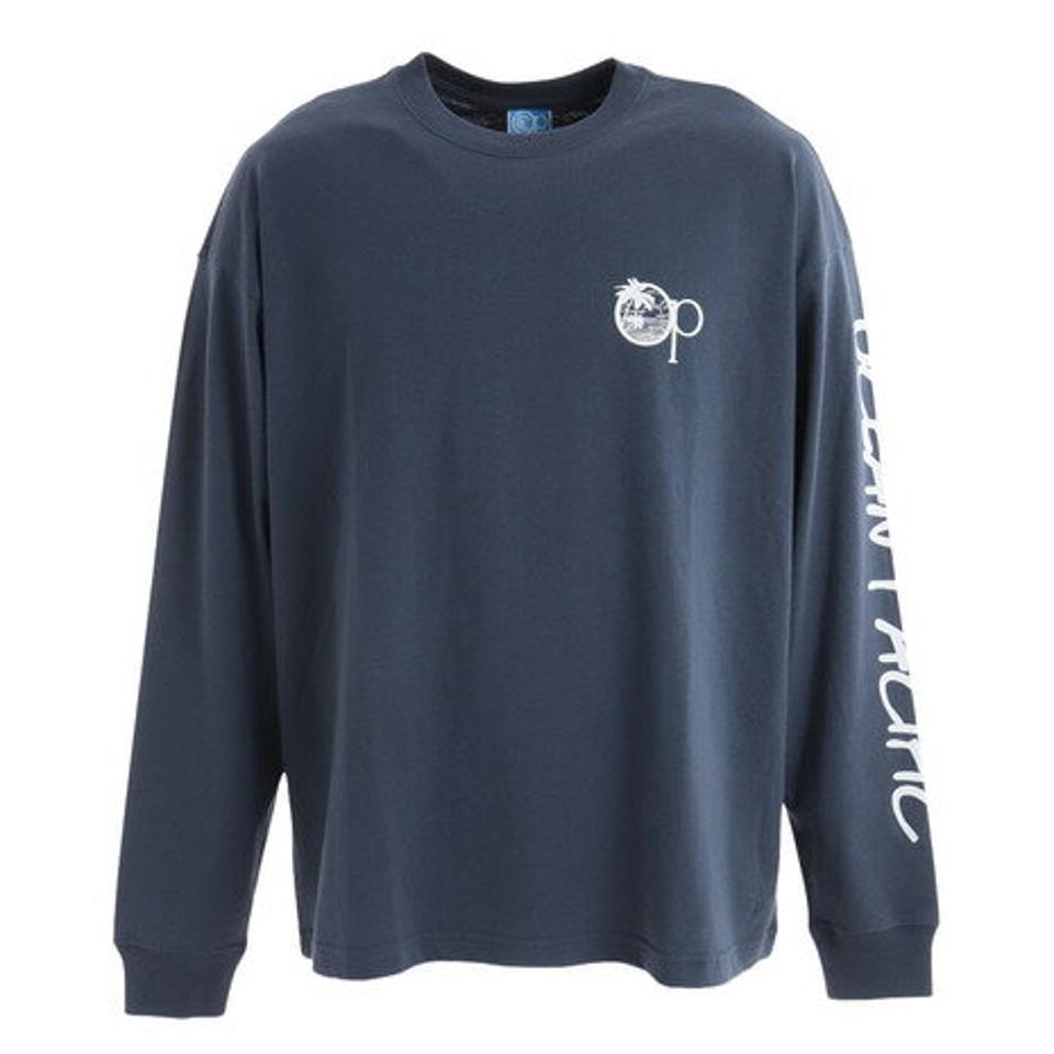 オーシャンパシフィック(Ocean Pacific)(メンズ)バックロゴ長袖Tシャツ 532079NVY