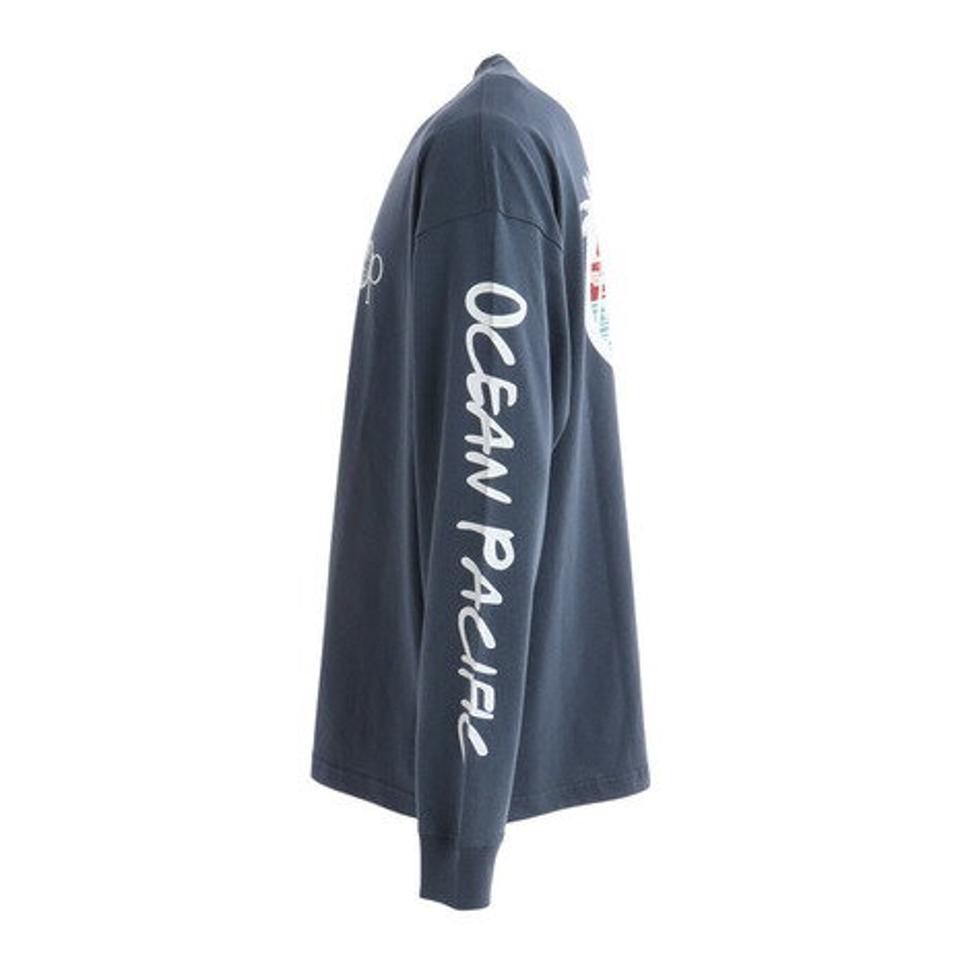 オーシャンパシフィック(Ocean Pacific)(メンズ)バックロゴ長袖Tシャツ 532079NVY