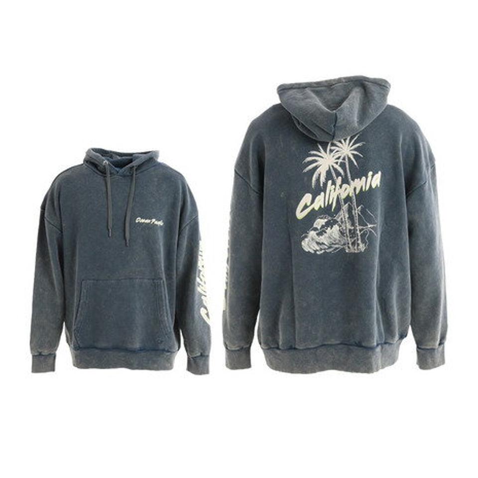 オーシャンパシフィック（Ocean Pacific） ヤシの木柄 起毛パーカー 532009NVY （メンズ）