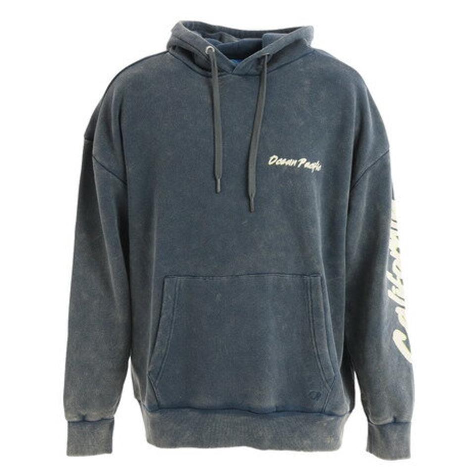 オーシャンパシフィック（Ocean Pacific） ヤシの木柄 起毛パーカー 532009NVY （メンズ）