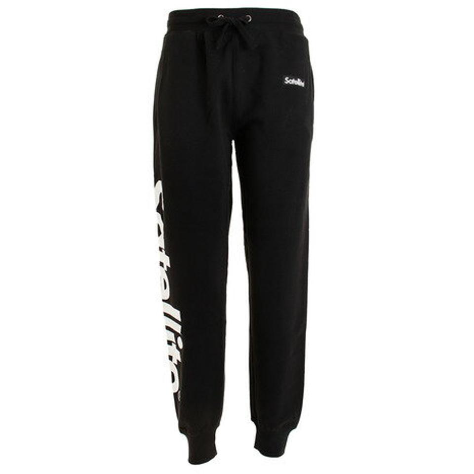 サテライト（Satellite）（メンズ）スウェット ジョガーパンツ プリント STJPP BLACK バドミントン スポーツウェア