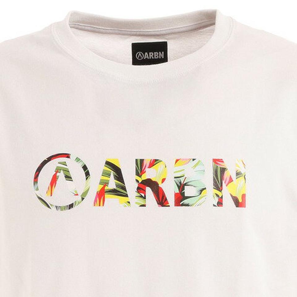 エアボーン（ARBN）（メンズ）Tシャツ メンズ 半袖 ボタニカルロゴ ARBN21-1001-WHT カットソー