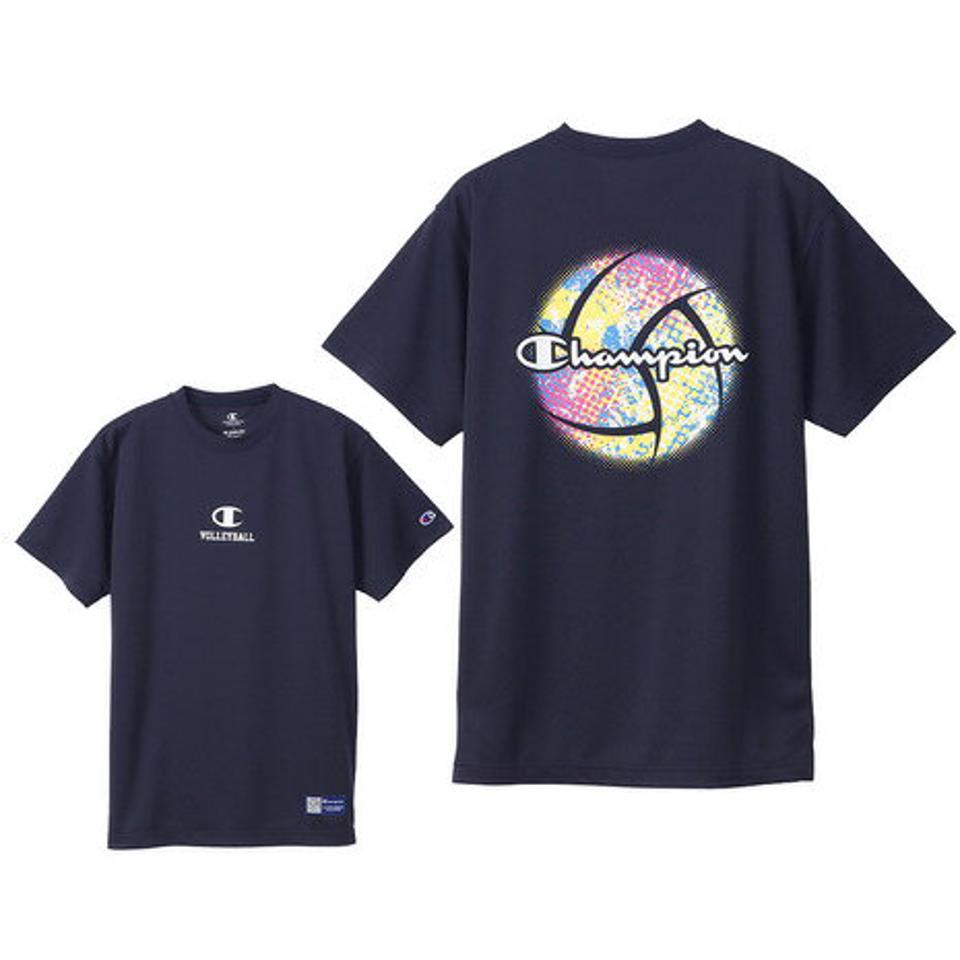 チャンピオン(CHAMPION)(メンズ)バレーボールウェア ショートスリーブTシャツ C3-WV308 370 速乾
