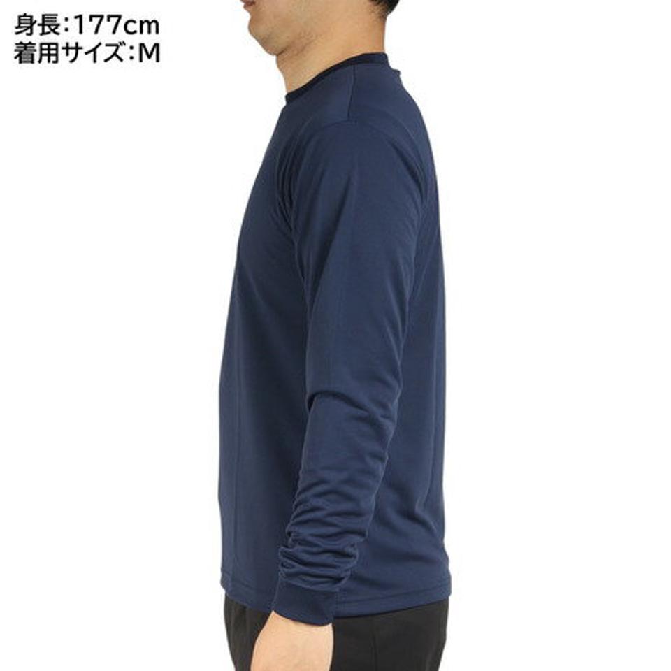 スポルディング(SPALDING)(メンズ)バスケットボールウェア UVカット ロンT 長袖Tシャツ ピクトグラム SMT22139NV