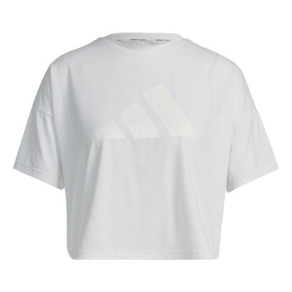 アディダス(adidas)(レディース)トレイン アイコンズ 3バーロゴ半袖Tシャツ WH926-HK6965