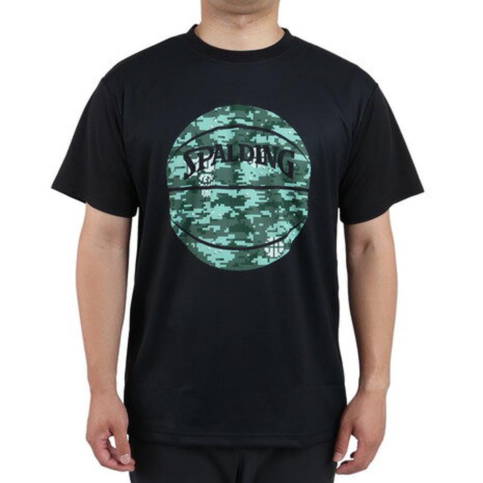 スポルディング(SPALDING)(メンズ) バスケットボールウェア Tシャツ デジカモボール SMT22112