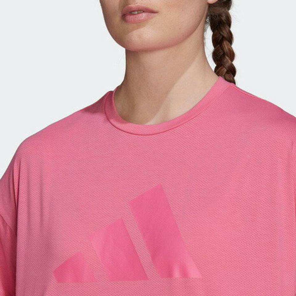 アディダス（adidas）（レディース）トレイン アイコンズ 3バーロゴ半袖Tシャツ WH926-HK6960