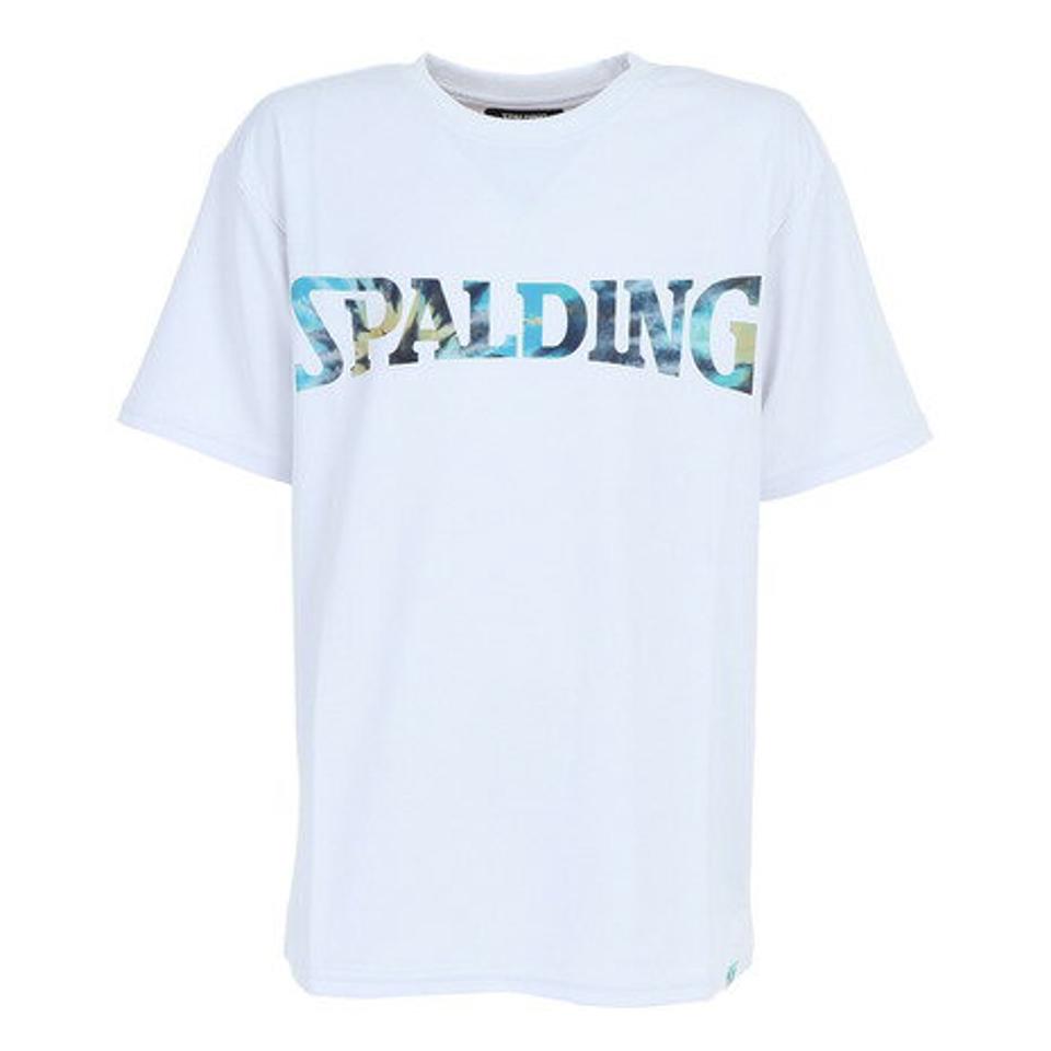 スポルディング(SPALDING) バスケットボールウェア ジュニア Tシャツ アフリカントライバルロゴ SJT22166WH (キッズ)