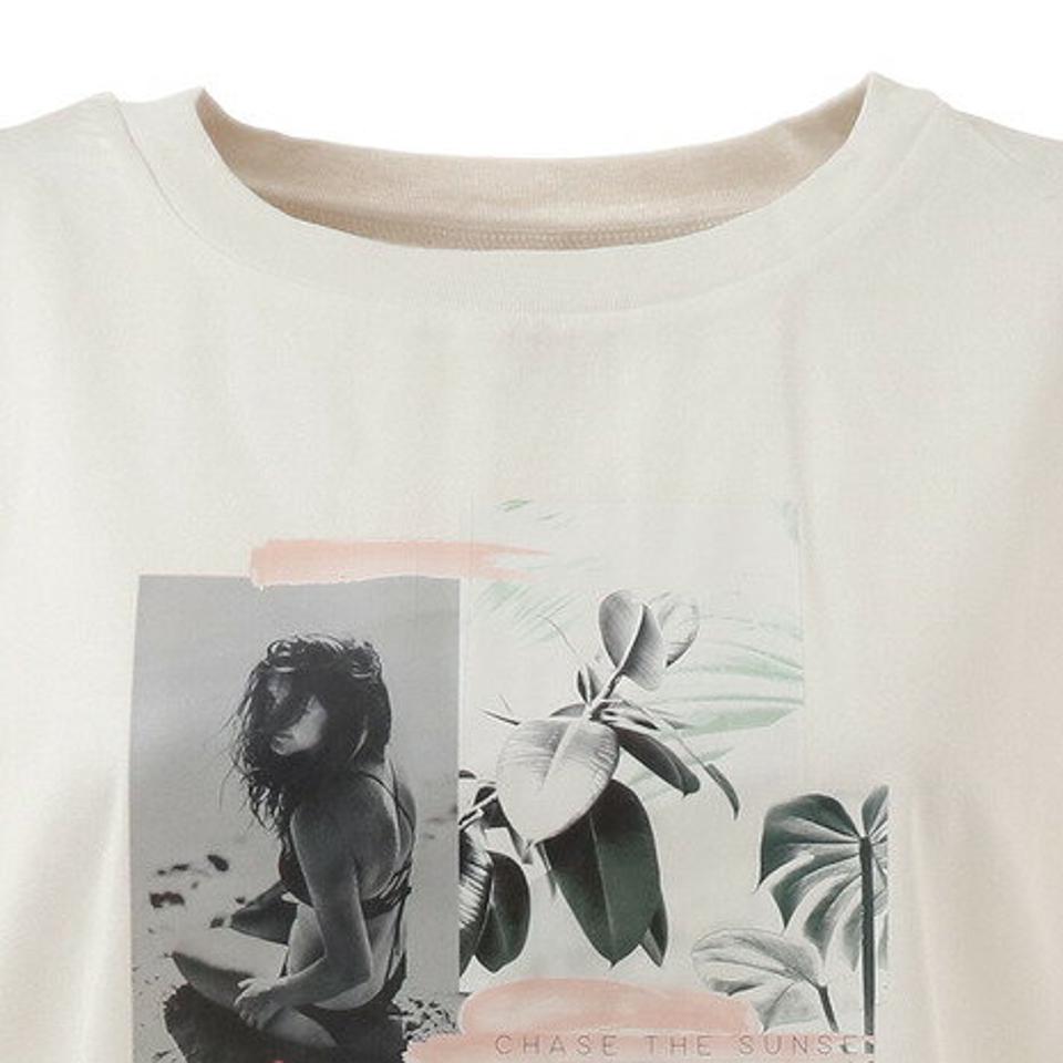 クローバーリーフ(LOVERS' LANE 45)(レディース)Tシャツ レディース 半袖 プリントビッグTシャツ 02800446-OFF