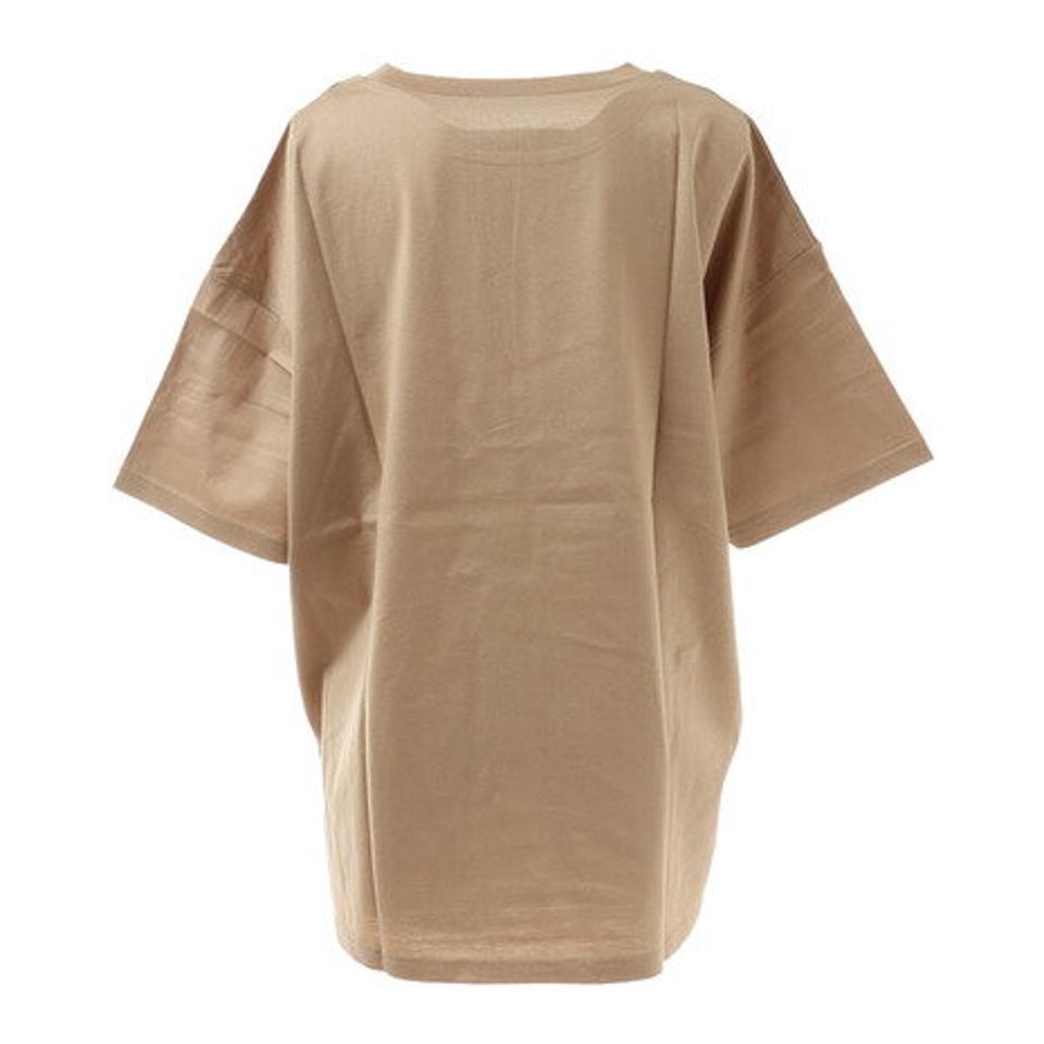 クローバーリーフ(LOVERS' LANE 45)(レディース)Tシャツ レディース 半袖 プリントビッグTシャツ 02800446-BEG