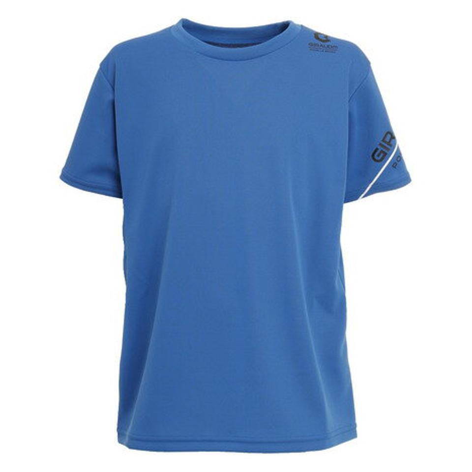 ジローム(GIRAUDM)(キッズ)抗ウイルス素材 ナノガード ドライ 吸汗速乾 UVカット ジュニア 半袖Tシャツ 865GM1TP6609 BLU 生地 服