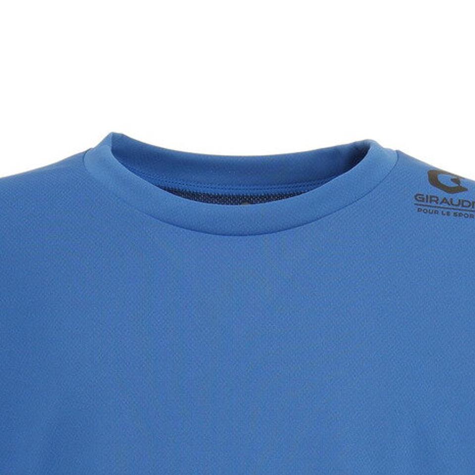 ジローム(GIRAUDM)(キッズ)抗ウイルス素材 ナノガード ドライ 吸汗速乾 UVカット ジュニア 半袖Tシャツ 865GM1TP6609 BLU 生地 服