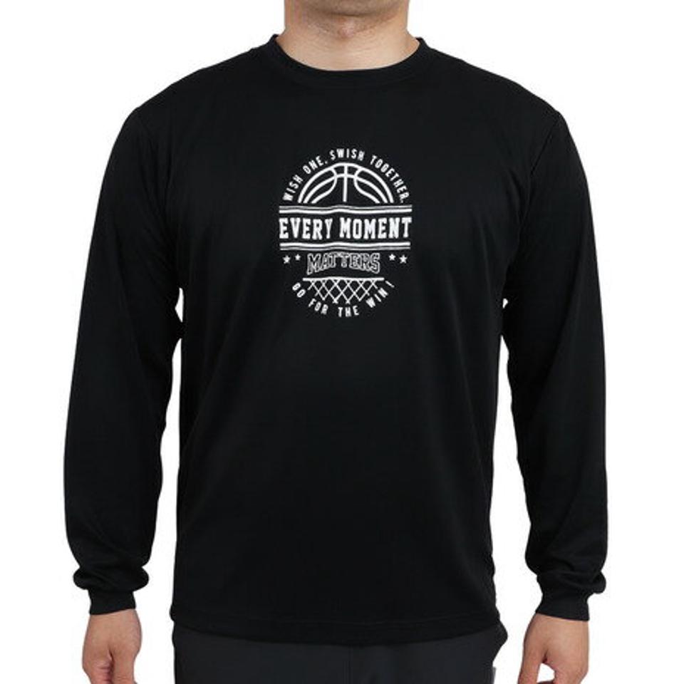 【10/26 10:00〜10/28 23:59迄 エントリー＆対象3店舗買い回りで最大P10倍！】エックスティーエス（XTS） 【9月20日発売予定】 バスケットボールウェア ロンT ドライプラス 長袖Tシャツ 751TS2CD0006 BLK （メンズ、レディース）