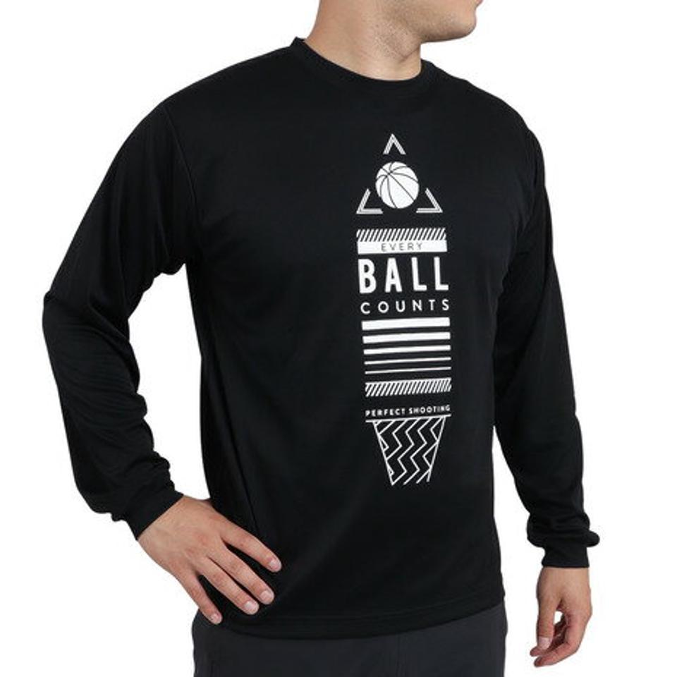 【10/26 10:00〜10/28 23:59迄 エントリー＆対象3店舗買い回りで最大P10倍！】エックスティーエス（XTS） 【9月20日発売予定】 バスケットボールウェア ロンT ドライプラス 長袖Tシャツ 751TS2CD0005 BLK （メンズ、レディース）