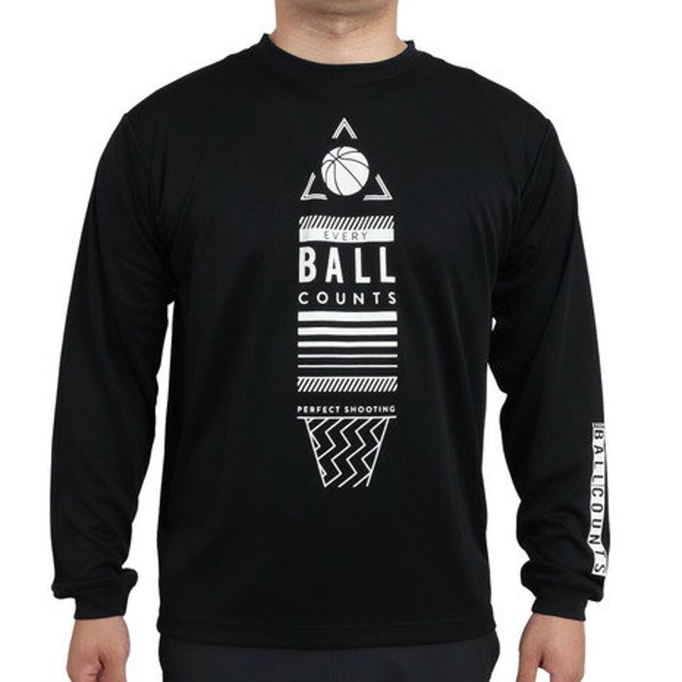 【10/26 10:00〜10/28 23:59迄 エントリー＆対象3店舗買い回りで最大P10倍！】エックスティーエス（XTS） 【9月20日発売予定】 バスケットボールウェア ロンT ドライプラス 長袖Tシャツ 751TS2CD0005 BLK （メンズ、レディース）