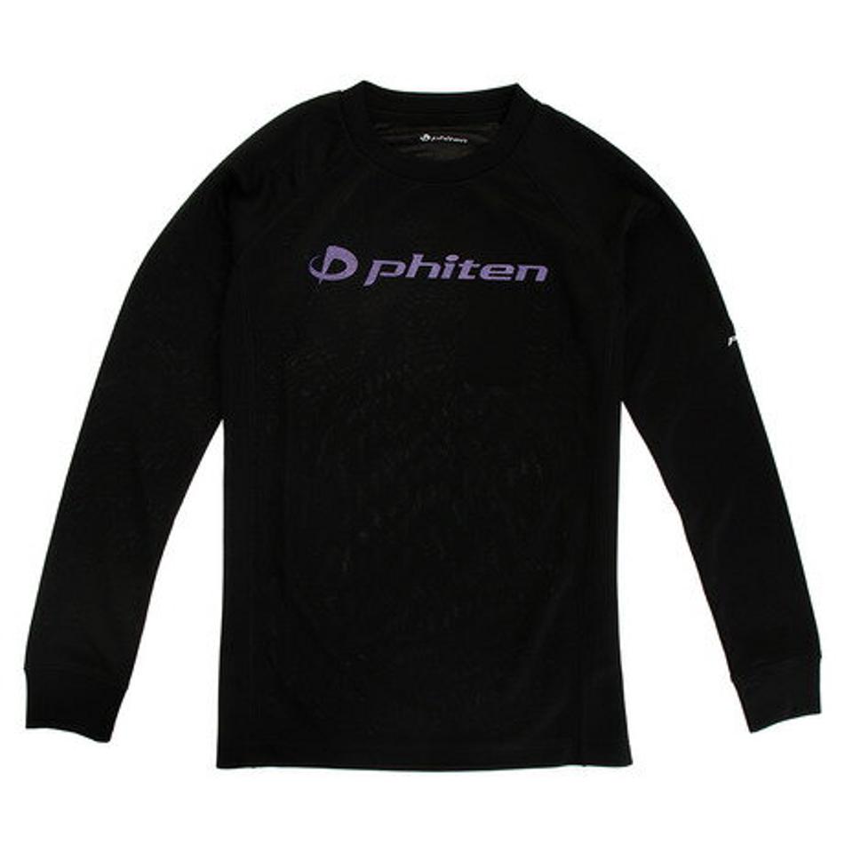 【10%OFFクーポン対象!11/9まで】ファイテン(PHITEN)(キッズ)Tシャツ ジュニア 長袖 RAKUシャツ SPORTS 吸汗速乾 ロゴ 3120JG37500 バレーボールウェア スポーツウェア