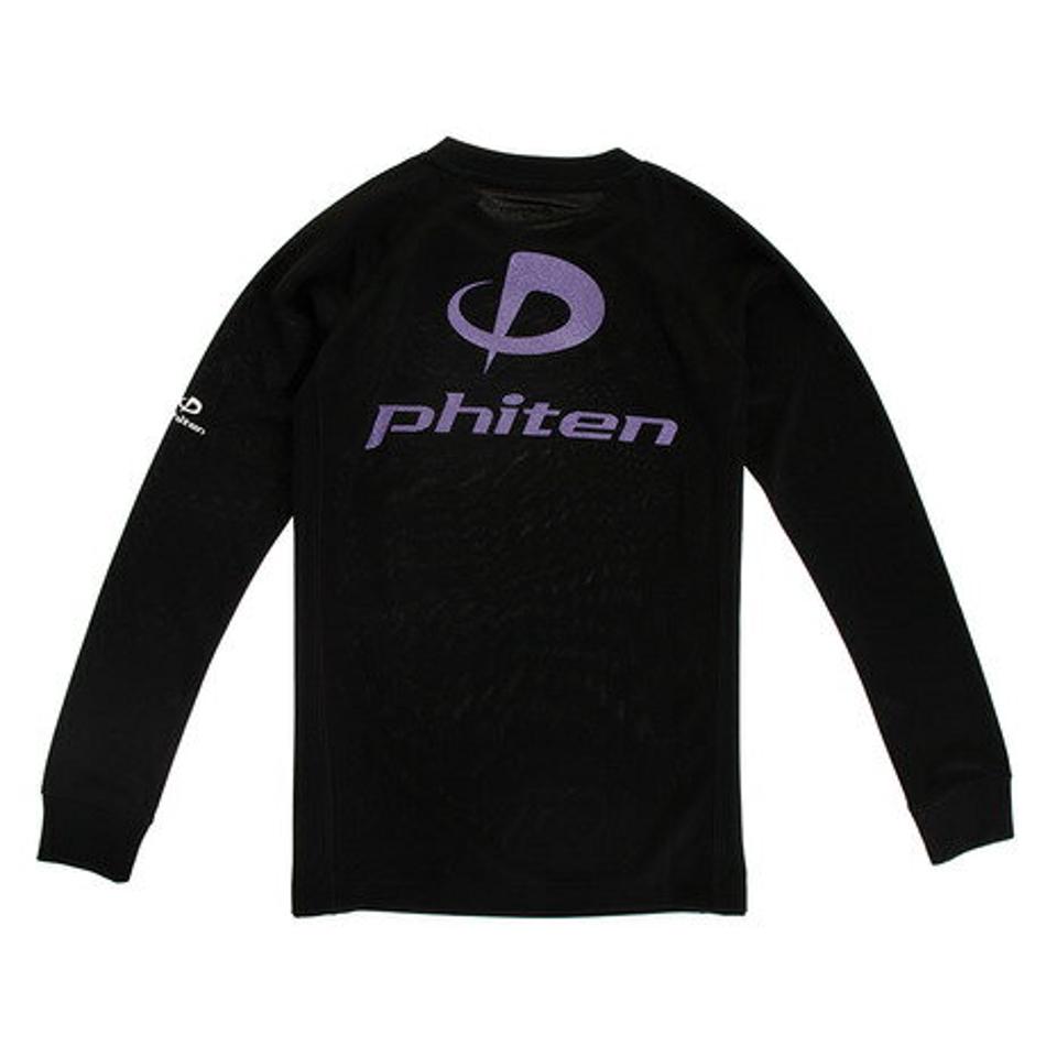 【10%OFFクーポン対象!11/9まで】ファイテン(PHITEN)(キッズ)Tシャツ ジュニア 長袖 RAKUシャツ SPORTS 吸汗速乾 ロゴ 3120JG37500 バレーボールウェア スポーツウェア