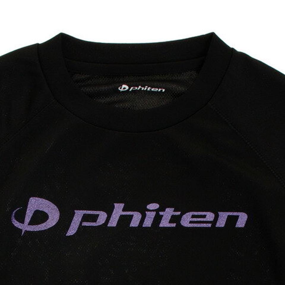 【10%OFFクーポン対象!11/9まで】ファイテン(PHITEN)(キッズ)Tシャツ ジュニア 長袖 RAKUシャツ SPORTS 吸汗速乾 ロゴ 3120JG37500 バレーボールウェア スポーツウェア