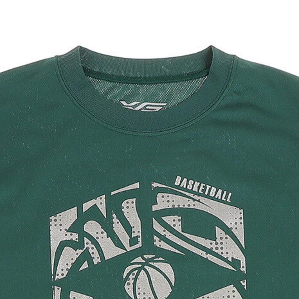 【2点10%OFFクーポン 10/21まで】エックスティーエス(XTS) ジュニア ドライ 吸汗速乾 長袖Tシャツ 751G0ES1644 GRN バスケットボールウェア ロンT (キッズ)