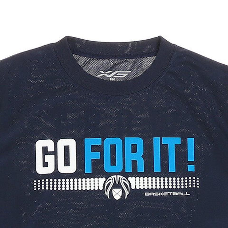 エックスティーエス(XTS)(キッズ)ジュニア ドライ 吸汗速乾 長袖Tシャツ 751G0ES1643 NVY バスケットボールウェア ロンT