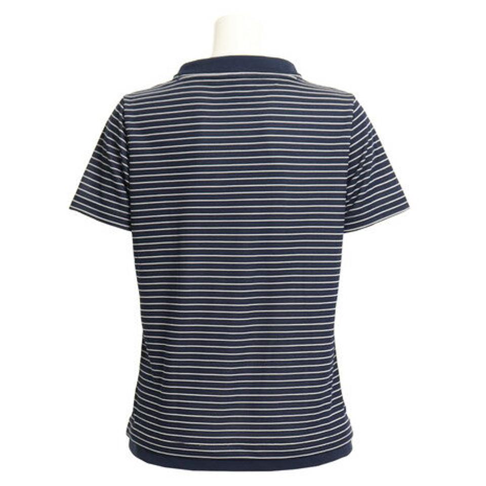 ウィッテム(HUITIEME) テニス Tシャツ レディース 半袖 ボーダー HU19S13LS733107NVY 【吸汗速乾/UVカット】 (レディース)