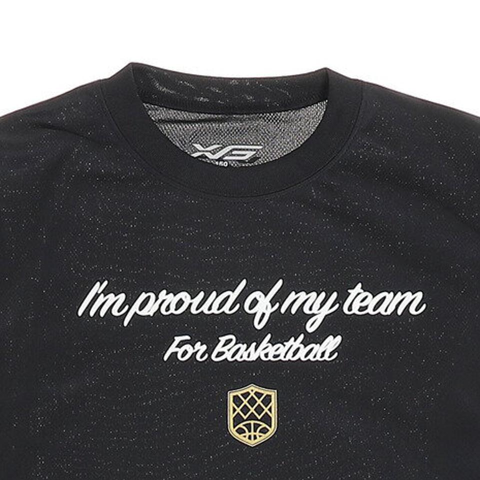 エックスティーエス（XTS） ジュニア ドライ 吸汗速乾 長袖Tシャツ 751G0ES1639 BLK バスケットボールウェア ロンT （キッズ）