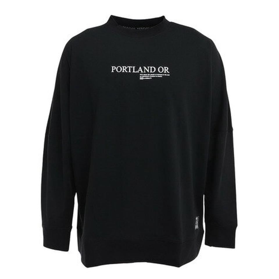 【2点10%OFFクーポン対象!8/10まで】ライズ(RYZ)(メンズ)PORTLAND 長袖Tシャツ RZ10CD22FW5001 BLK