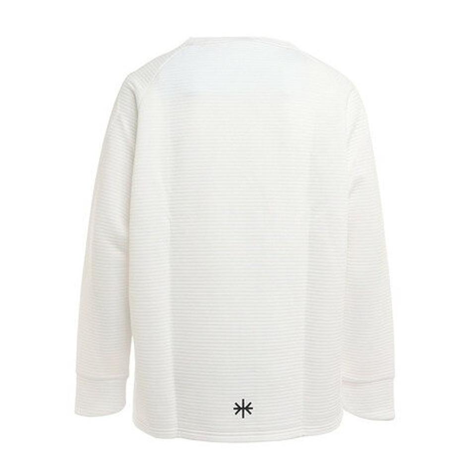 ライズ(RYZ)(メンズ)フリース クルーネック 長袖Tシャツ 751R9CD6612 WHT