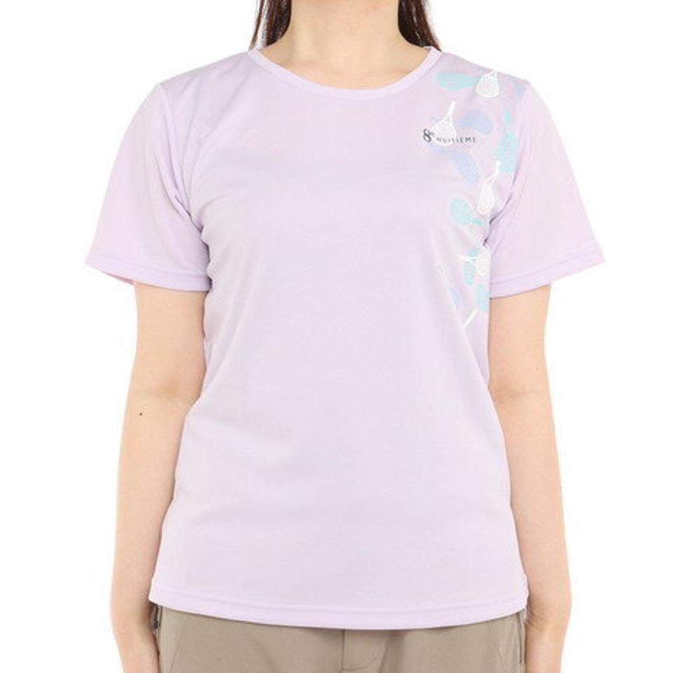 ウィッテム(HUITIEME)(レディース)テニス ドライプラス グラフィック アイコンTシャツ HU20FLS733065LIL